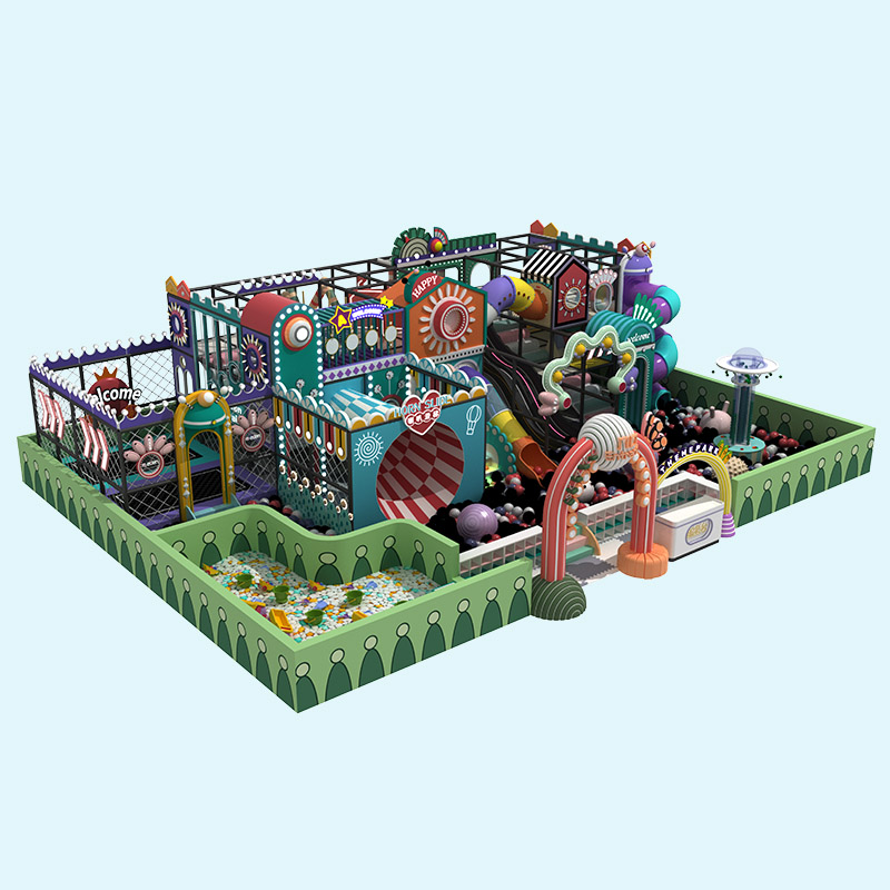Parque infantil interior Candy Color Macaron Maze - Proveedor de China