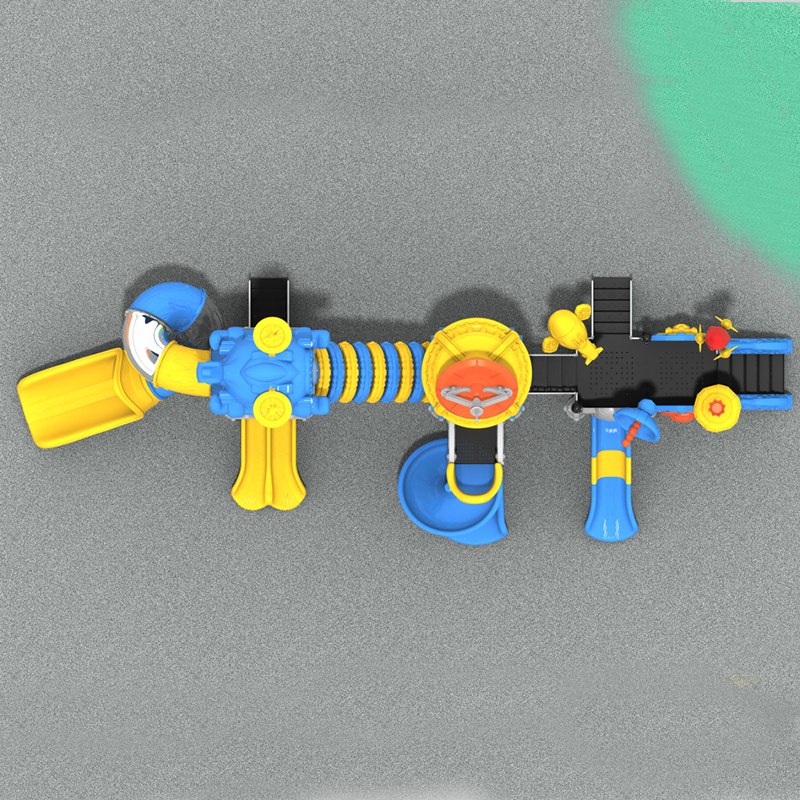 Spaceship Adventure Playground Slide para un juego emocionante al aire libre