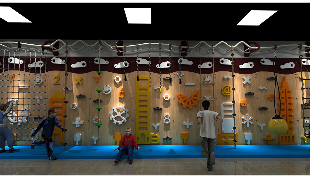04. Themed Indoor Climbing Wall (1) 04. Muro de escalada interior temático (1)