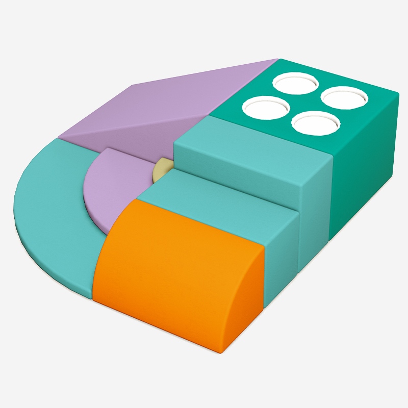 Equipo de juego suave para interiores modular en bloque