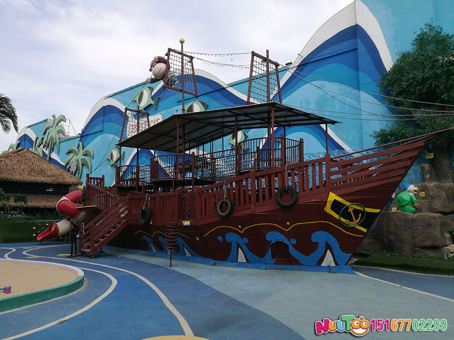 Paseo no estándar Le Tu + barco pirata + parque infantil cubierto + atracciones acuáticas - (21)