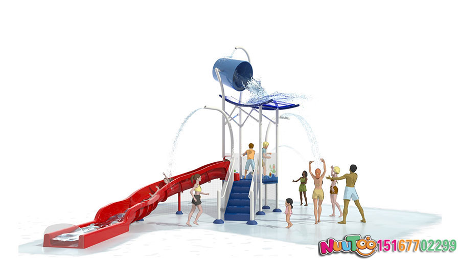 Tobogán acuático + Equipo de diversión acuática + Instalaciones de juegos infantiles (24)