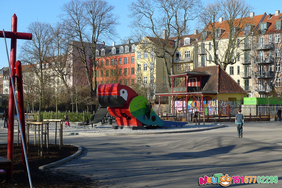 Equipamiento paraíso infantil + tobogán para loros + maletín de juegos exterior (6)