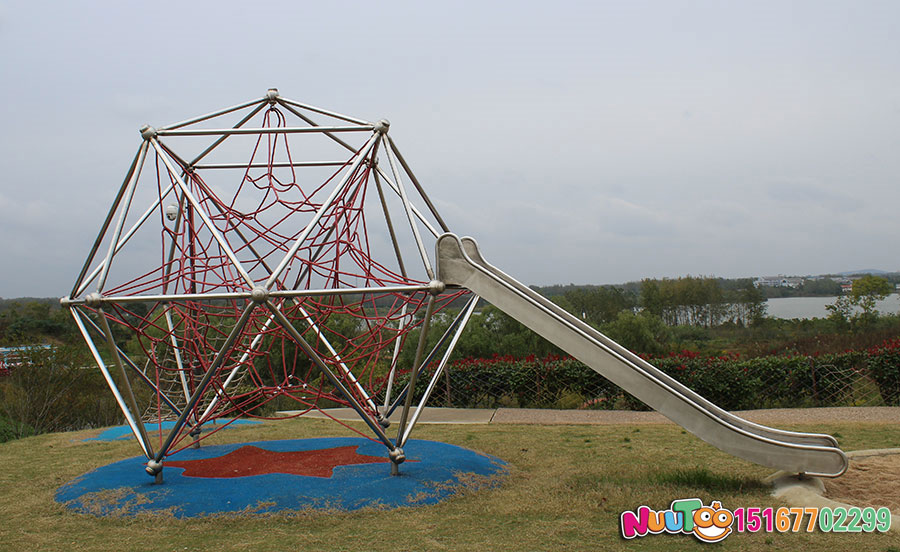 Viaje no estándar + gateo + tobogán de acero inoxidable + equipamiento paraíso infantil (4)