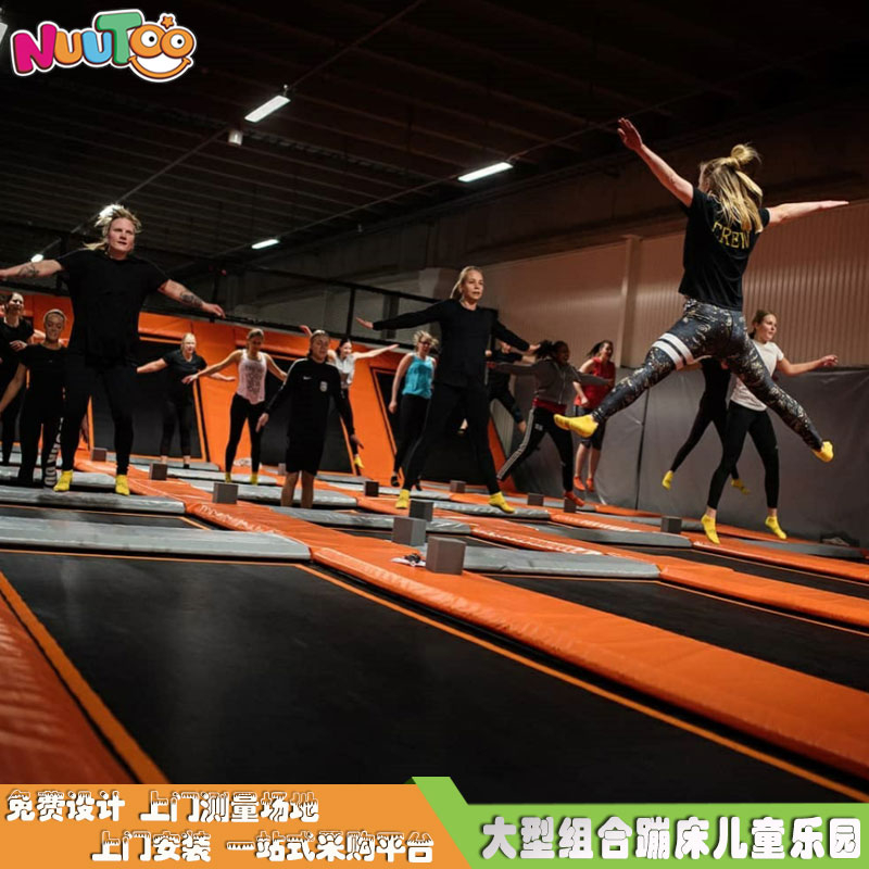 Letu-trampolín de combinación de atracciones interior, parque infantil grande, trampolín