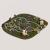 Parque infantil de aves de corral modular y amigable para los niños