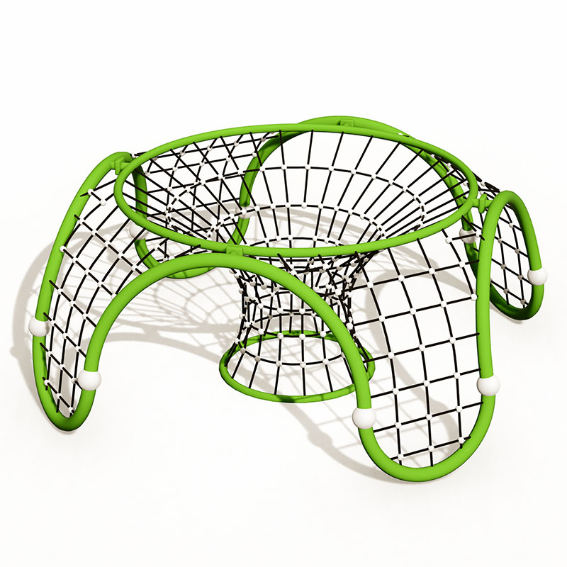 Los niños juegan al gimnasio al aire libre Dome Climber