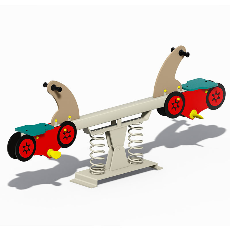 Balancines para niños: equipo de juegos infantiles Teeter Totters con temática de motocicletas