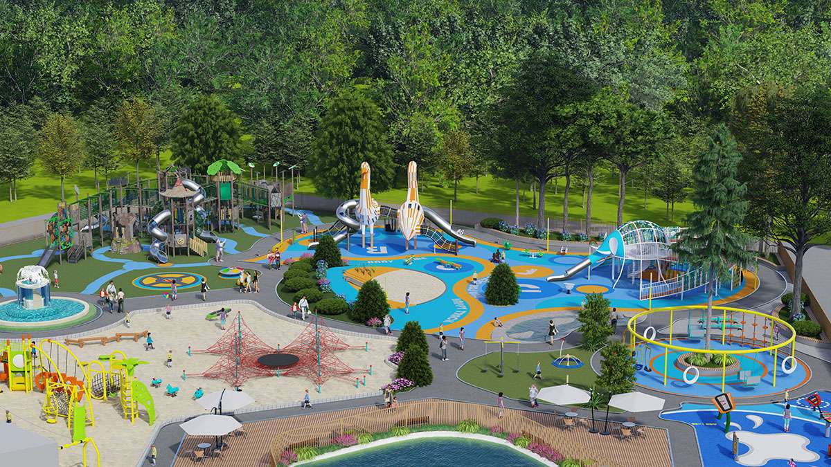 Niños al aire libre Playground-1