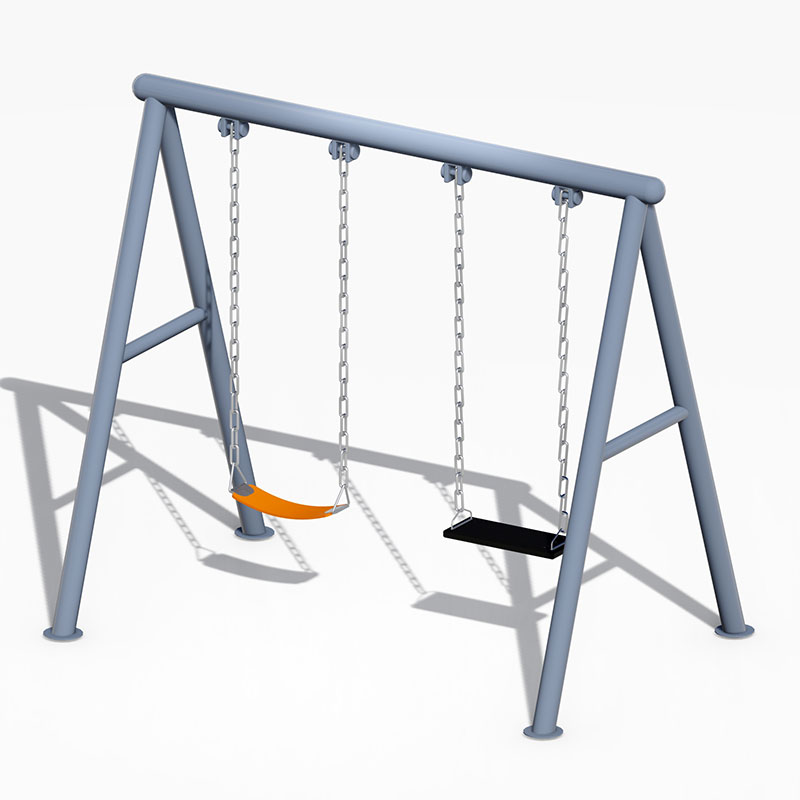 Columpio para niños al aire libre con base estable para actividades de juego seguras para niños