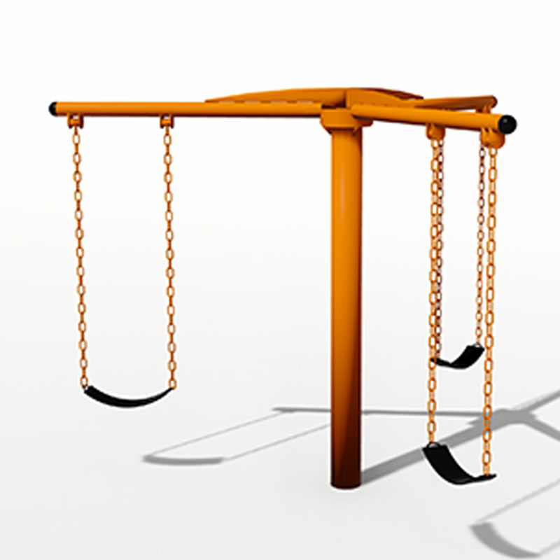 Columpio para niños de tubo galvanizado de alta resistencia para una diversión confiable al aire libre