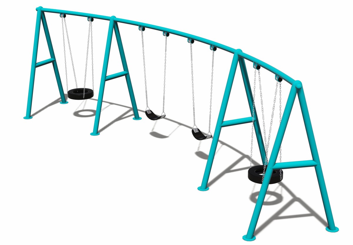 Columpio de metal para juegos infantiles (2)