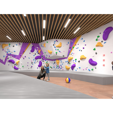 Muro de escalada interior personalizado para centros comerciales y gimnasios de búlder