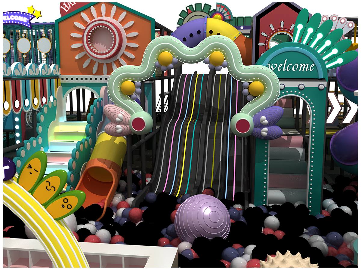 6.Patio de juegos interior Candy Color Macaron (3)