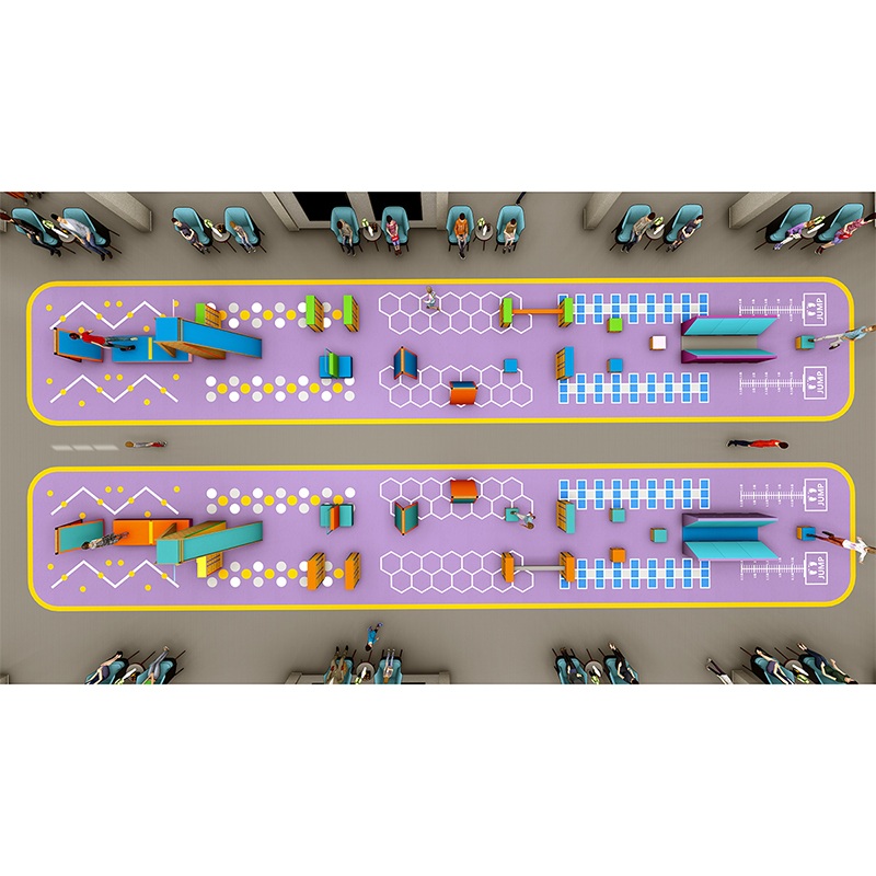 Conjunto de entrenamiento para carreras de obstáculos en interiores para niños