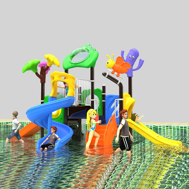 Diapositivas modernas de juegos de agua para actualizaciones de parques temáticos