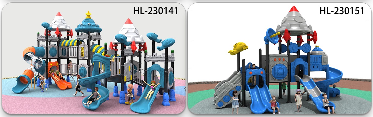 Space Play Slide Proveedor Material HDPE (2) 