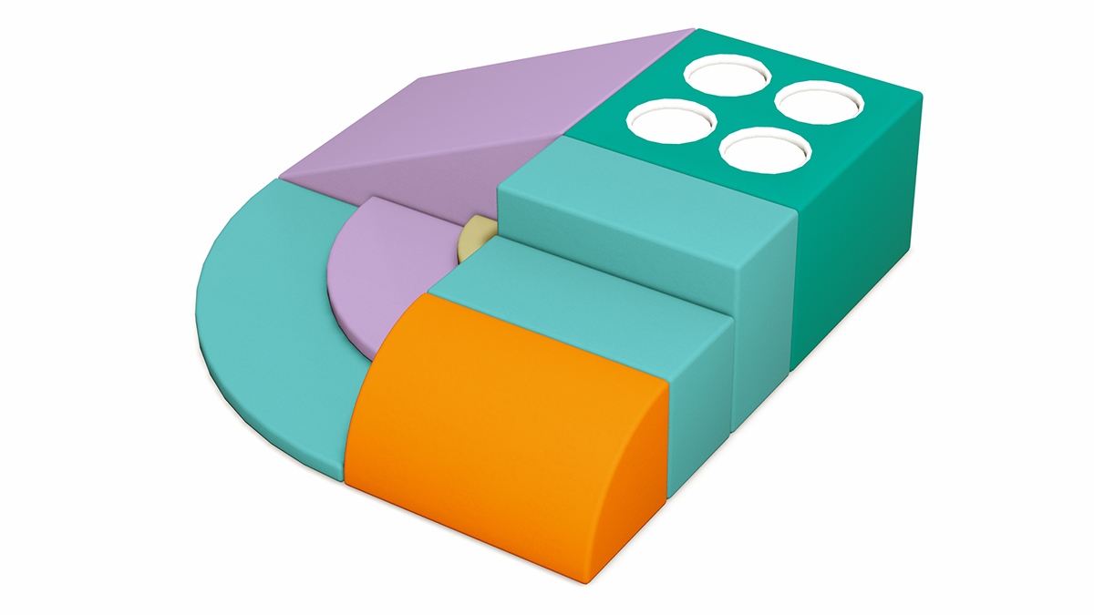 12. Modular Soft Play Area Equipment (3) 12. Equipo modular para área de juegos blandos (3)