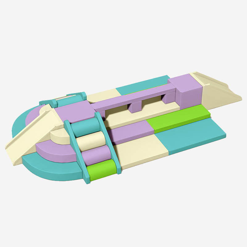 Juego de escalador modular para interiores con barandillas 