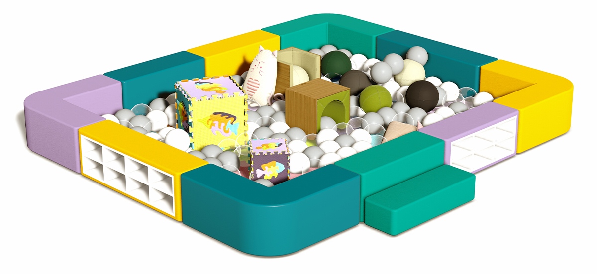 23. Pozo de juego blando para patio de juegos interior (2)