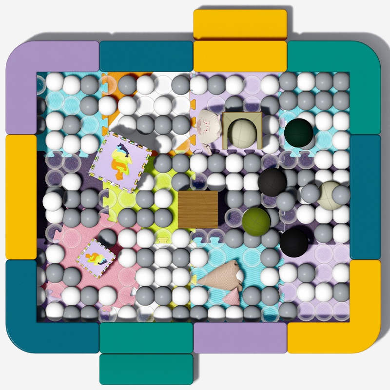 Piscina de bolas de juego suave interior temática modular 
