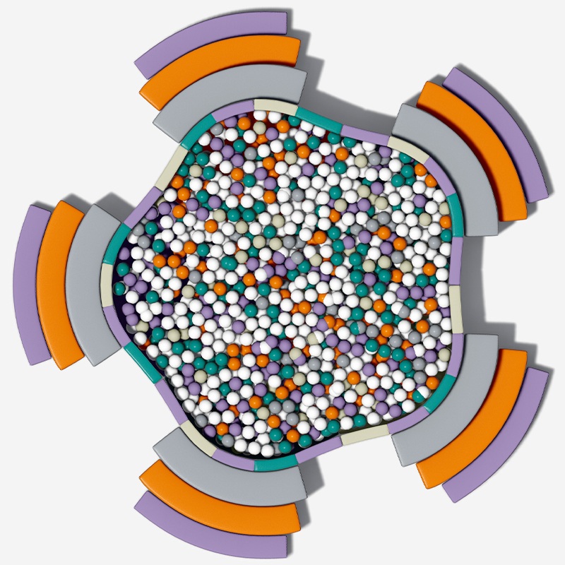 Piscina de bolas de juego suave interior inclusiva modular en arco