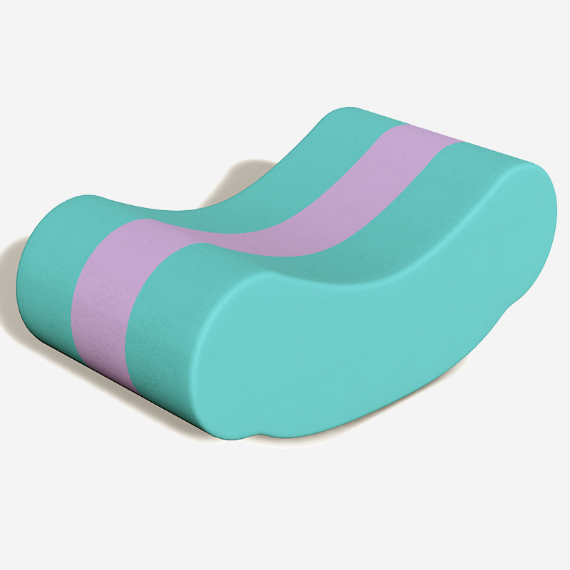 Equipo de juego suave para interiores Moon Boat curvo de dos tonos