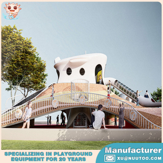 Fabricante de equipos de parque infantiles para paisajes Crear patio de recreo de Dream City