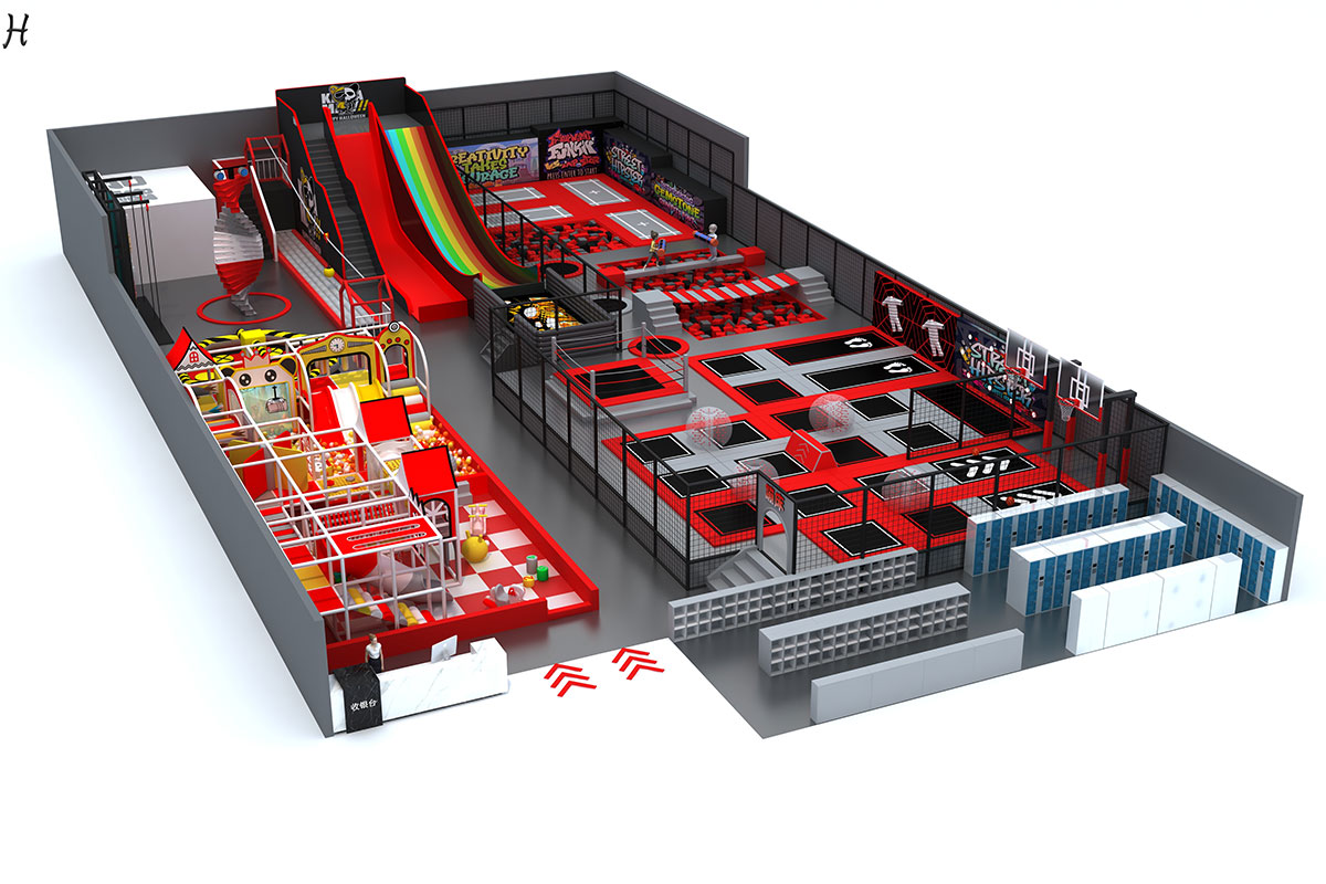 Defy parque cubierto de trampolines (5)