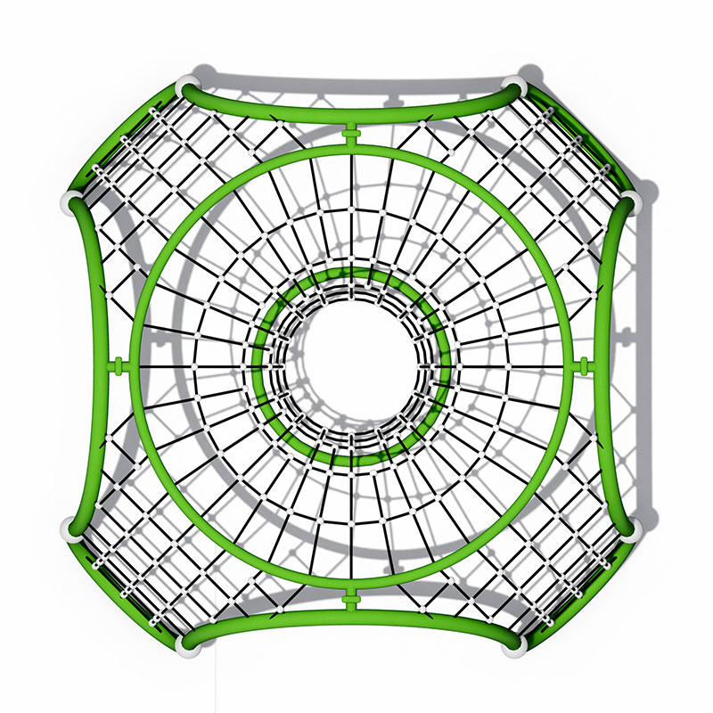 Los niños juegan al gimnasio al aire libre Dome Climber