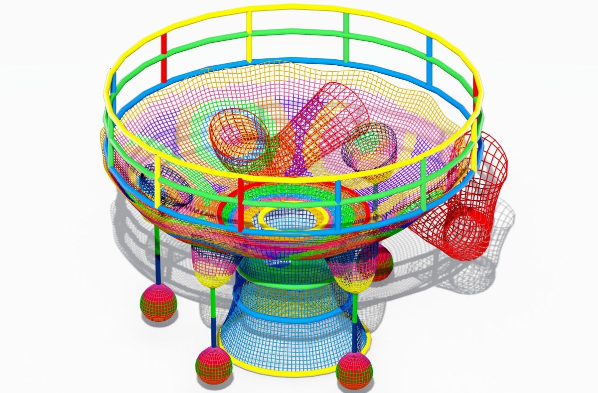 18.Estructura de juego de red de cuerda -5