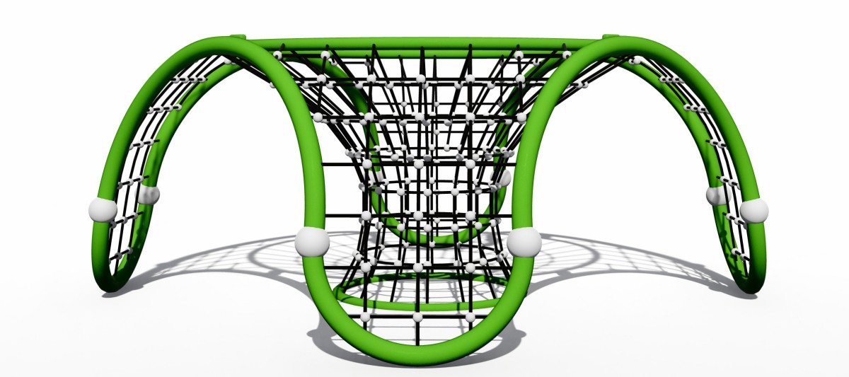 Vista panor&aacute;mica del gimnasio al aire libre Kids Play Dome Climber-3