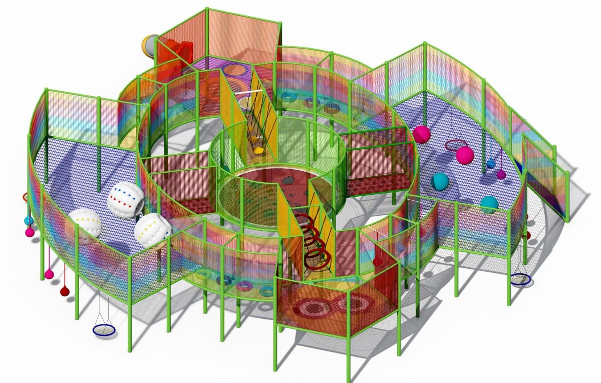 17. equipo de juegos infantiles cuerda para escalar -5