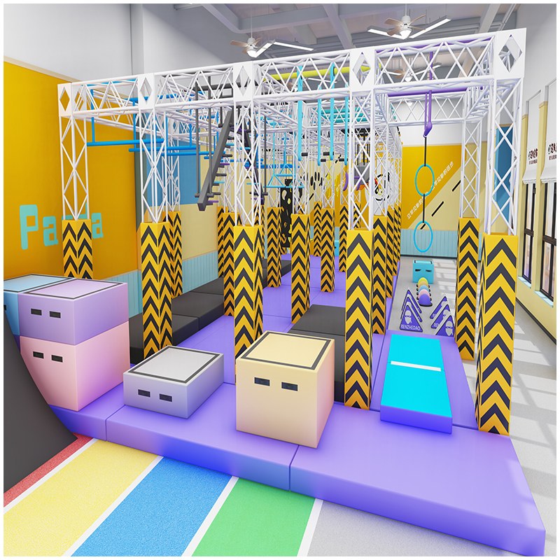 Sistema de entrenamiento de carreras de obstáculos en interiores personalizado Ninja Warrior