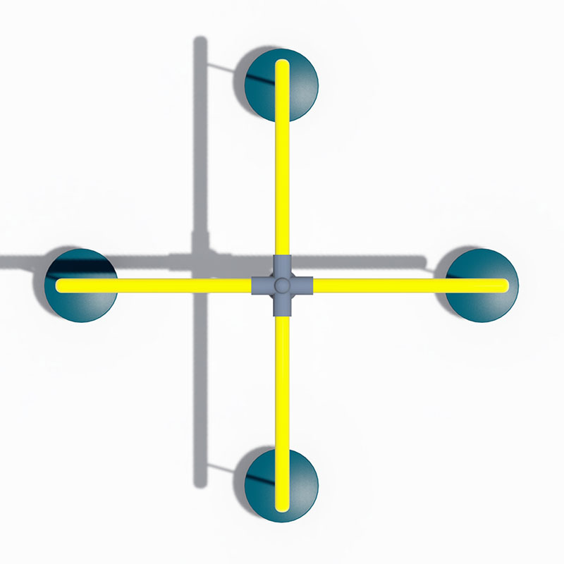 Columpio al aire libre para niños de tubo galvanizado para un juego diario divertido y seguro