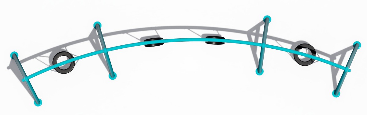 Columpio de metal para juegos infantiles (5)