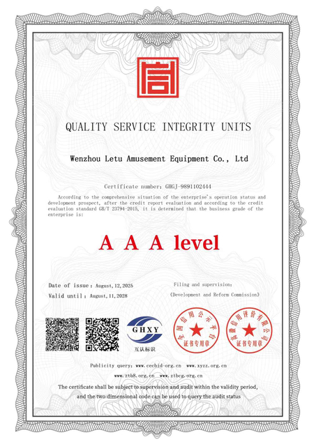 Certificado de Unidad de Integridad del Servicio de Calidad LeTu