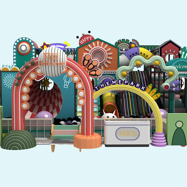 Parque infantil interior Candy Color Macaron Maze - Proveedor de China