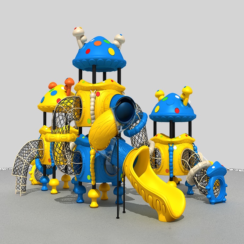 Diapositiva de juegos de hongos personalizables para áreas de juego escolar 