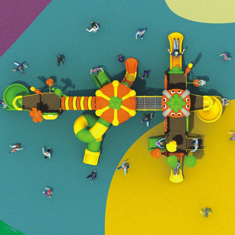 Diapositiva de juegos con temas de bosque para niños con uso duradero al aire libre