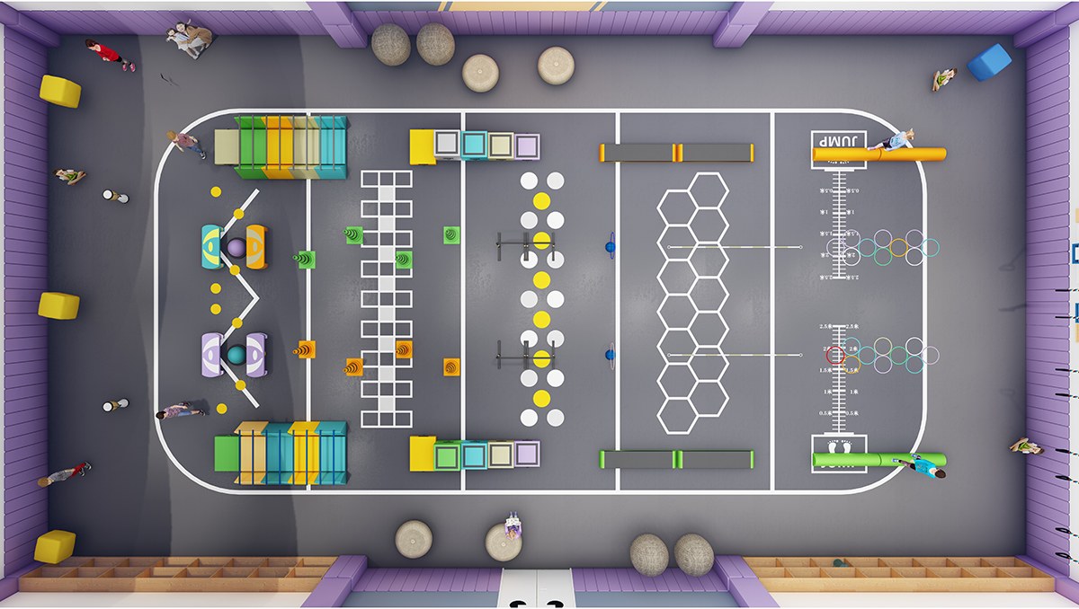5. Carrera de obst&aacute;culos cubierta para escuelas (9)