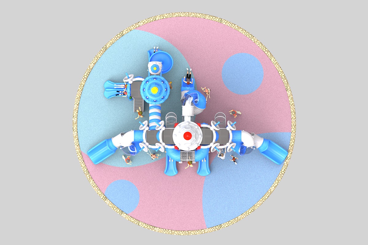 Equipo de juegos con temática espacial (1)