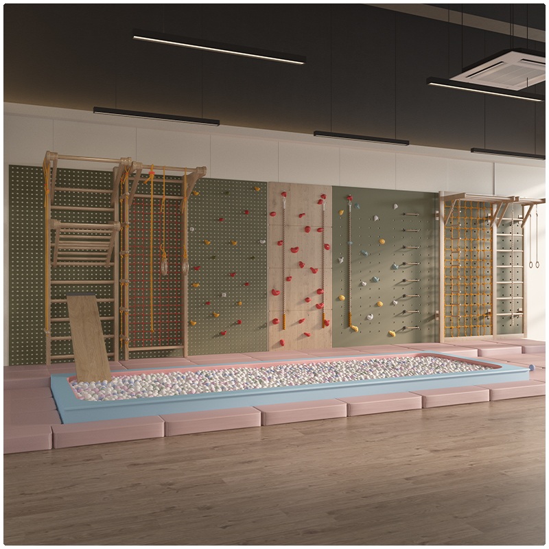 Kit de muro de escalada para el hogar | Paneles trepadores modulares para interiores