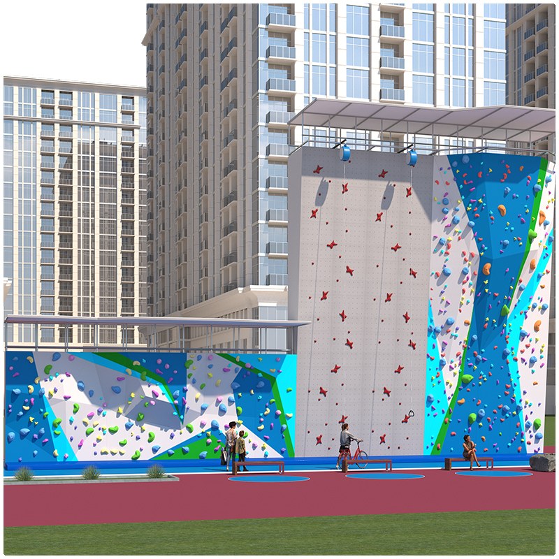 Muro de escalada interior modular de varias alturas | Escalada en el parque de aventuras