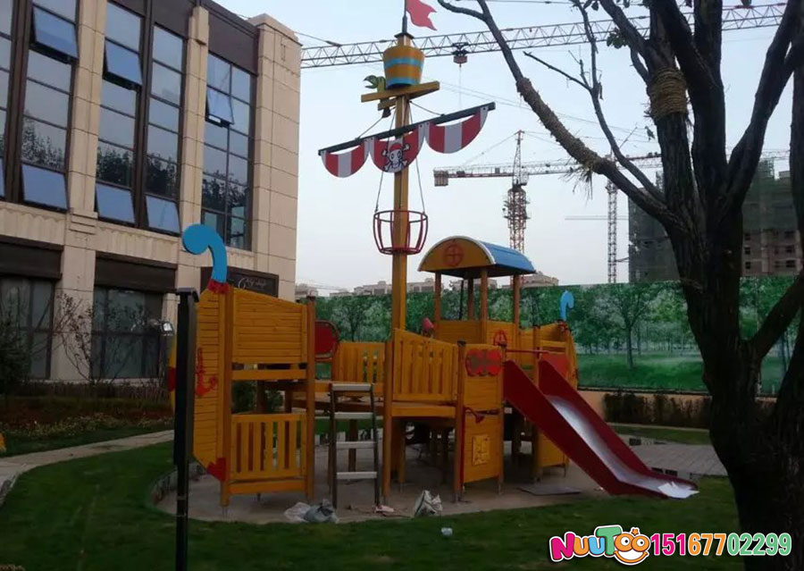 Paseo no estándar Le Tu + barco pirata + parque infantil - (4)