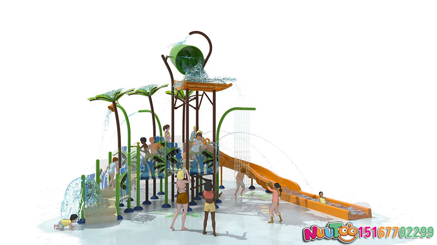 Tobogán acuático + Equipo de diversión acuática + Instalaciones de juegos infantiles (37)