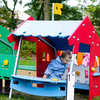 Fabricante de casas de juegos profesionales, casas de juegos en el parque