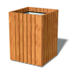 Cubo de basura de madera, comerciante de cubos de basura