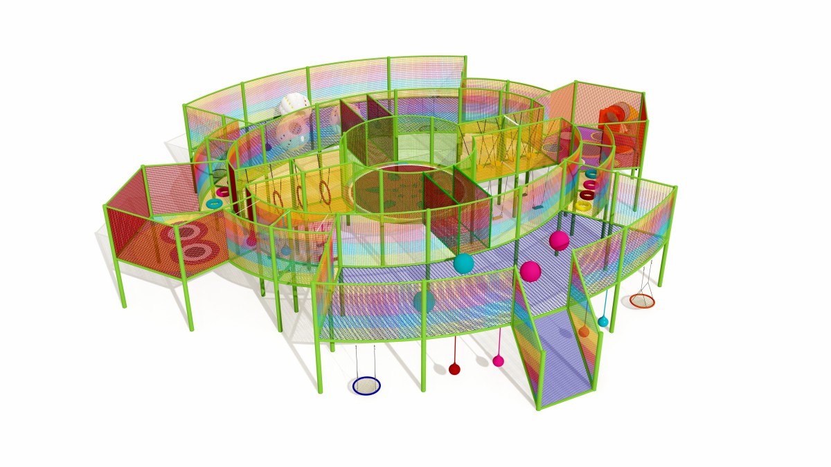 17. equipo de juegos infantiles cuerda para escalar -1