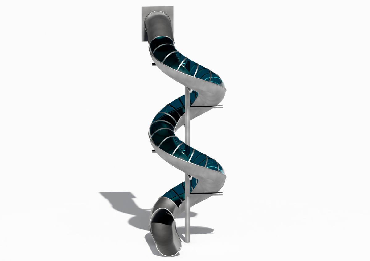 3 、 Toboganes de acero inoxidable para exteriores (5)